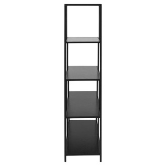Regał schodkowy loft na nóżkach Seaford 135x150cm czarny Actona
