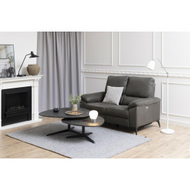 Sofa 2-osobowa rozkładana z regulacją i usb Rana 160cm szara Actona 2