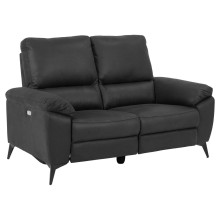 Sofa 2-osobowa rozkładana z regulacją i usb Rana 160cm szara Actona