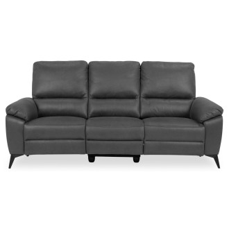 Sofa 3-osobowa rozkładana z regulacją i usb Rana 215cm szara Actona