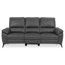 Sofa 3-osobowa rozkładana z regulacją i usb Rana 215cm szara Actona