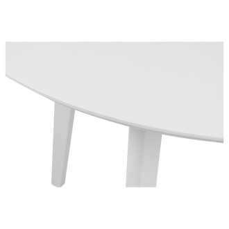 Stół okrągły lakierowany Roxby 105cm biały Actona