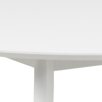 Stół okrągły lakierowany Roxby 105cm biały Actona