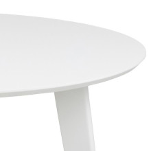 Stół okrągły lakierowany Roxby 105cm biały Actona