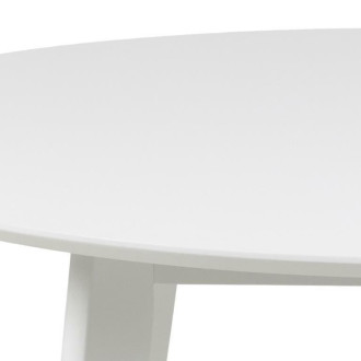 Stół okrągły lakierowany Roxby 105cm biały Actona