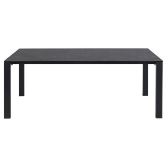 Stół prostokątny z ceramicznym blatem Brentford 200x90cm czarny Actona