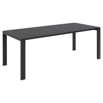 Stół prostokątny z ceramicznym blatem Brentford 200x90cm czarny Actona