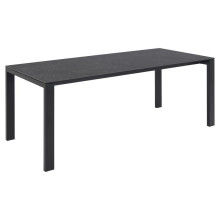 Stół prostokątny z ceramicznym blatem Brentford 200x90cm czarny Actona