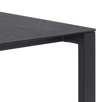 Stół prostokątny z ceramicznym blatem Brentford 200x90cm czarny Actona