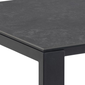 Stół prostokątny z ceramicznym blatem Brentford 200x90cm czarny Actona