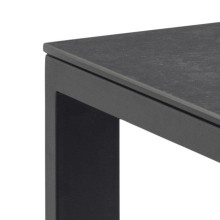 Stół prostokątny z ceramicznym blatem Brentford 200x90cm czarny Actona