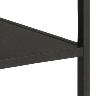 Stolik kawowy z półką loft Gila 120x60cm dąb dziki / czarny Actona
