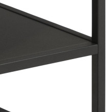 Stolik kawowy z półką loft Gila 55x55cm dąb dziki / czarny Actona