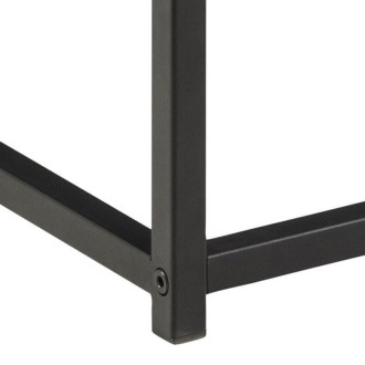 Stolik kawowy z półką loft Gila 55x55cm dąb dziki / czarny Actona