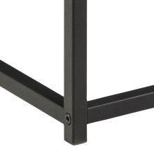 Stolik kawowy z półką loft Gila 55x55cm dąb dziki / czarny Actona