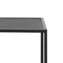 Regał loft z asymetrycznymi półkami Seaford XV 114x185cm czarny Actona