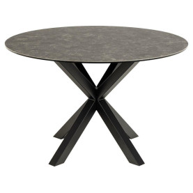 Stół ceramiczny okrągły Heaven 119cm czarny marmur / czarny Actona 2
