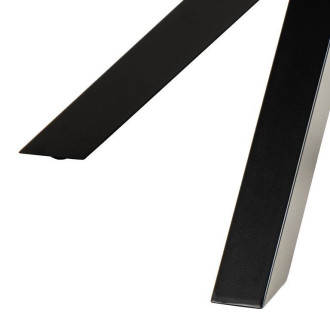 Stół ceramiczny okrągły Heaven 119cm czarny marmur / czarny Actona