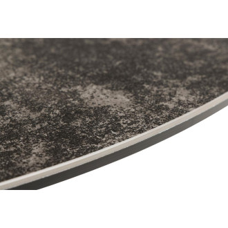 Stół ceramiczny okrągły Heaven 119cm czarny marmur / czarny Actona