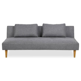 Sofa tapicerowana rozkładana z poduszkami Lucca 180cm szara Actona 2