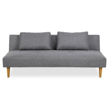 Sofa tapicerowana rozkładana z poduszkami Lucca 180cm szara Actona