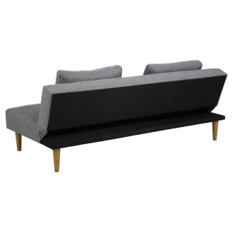 Sofa tapicerowana rozkładana z poduszkami Lucca 180cm szara Actona