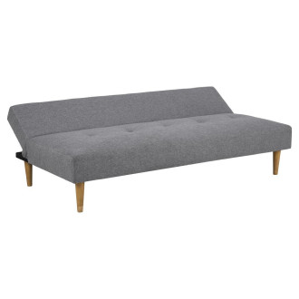 Sofa tapicerowana rozkładana z poduszkami Lucca 180cm szara Actona
