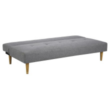 Sofa tapicerowana rozkładana z poduszkami Lucca 180cm szara Actona