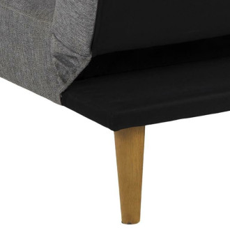 Sofa tapicerowana rozkładana z poduszkami Lucca 180cm szara Actona
