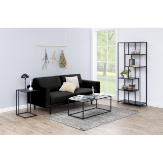 Stolik boczny loft Seaford 43x35cm czarny Actona