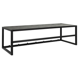 Wieszak ścienny z półką Seaford 77cm czarny dąb / czarny Actona