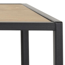 Wieszak ścienny z półką Seaford 77cm dąb / czarny Actona