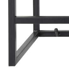 Wieszak ścienny z półką Seaford 77cm dąb / czarny Actona