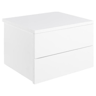 Szafka nocna wisząca z 2 szufladami Avignon 37cm biała Actona