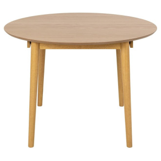 Stół okrągły fornirowany rozkładany Montreux 115-154cm dąb Actona