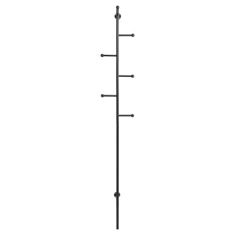 Wieszak ścienny metalowy Aspen 171cm czarny Actona