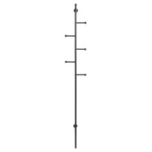 Wieszak ścienny metalowy Aspen 171cm czarny Actona