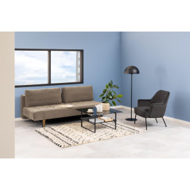 Sofa sztruksowa rozkładana Blain 200cm beżowa Actona 2