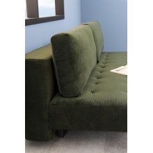 Sofa sztruksowa rozkładana Blain 200cm zielona Actona