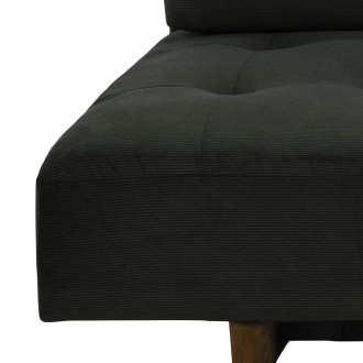 Sofa sztruksowa rozkładana Blain 200cm zielona Actona