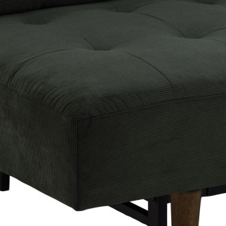 Sofa sztruksowa rozkładana Blain 200cm zielona Actona