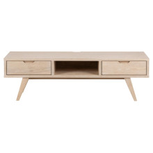 Szafka RTV na wysokich nóżkach A-line 150x45cm dąb bielony Actona