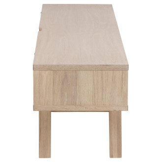 Szafka RTV na wysokich nóżkach A-line 150x45cm dąb bielony Actona