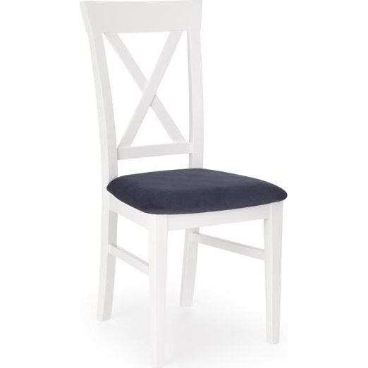 Klasyczne Krzesło drewniane skandynawskie BERGAMO popiel/biały Halmar do kuchni, salonu i jadalni.