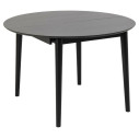 Stół okrągły fornirowany rozkładany Montreux 115-154cm czarny Actona