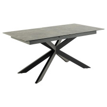Stół ceramiczny rozkładany Irwine 168-210x90cm czarny Actona