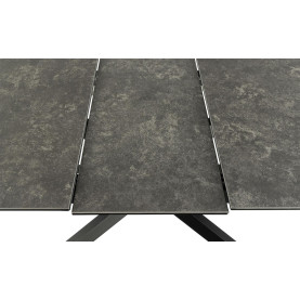 Stół ceramiczny rozkładany Irwine 168-210x90cm czarny Actona 2