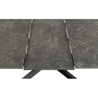 Stół ceramiczny rozkładany Irwine 168-210x90cm czarny Actona