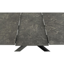 Stół ceramiczny rozkładany Irwine 168-210x90cm czarny Actona