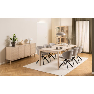 Stół fornirowany skandynawski Linley 200x100cm dąb bielony Actona